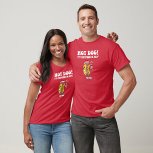 Camiseta Perro caliente son Navidades en julio