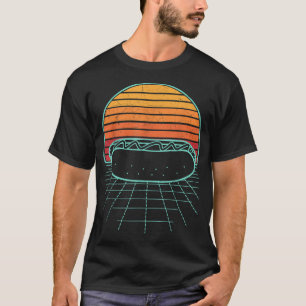 Camiseta Perro caliente Sunset Retro Hotdog Sausage Frankfu