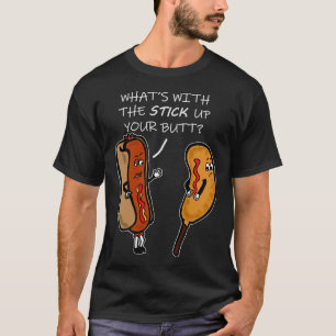 Camiseta Perro caliente y perro de maíz divertido gran mord