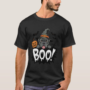 Camiseta Perro Cane Corso Sombrero de Bruja Calabaza Espelu