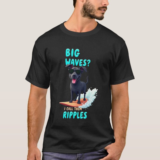 Camiseta Perro Cane Corso Surfista Genial (Anverso)