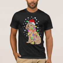 Perro Caniche Cachorro Luces de Navidad