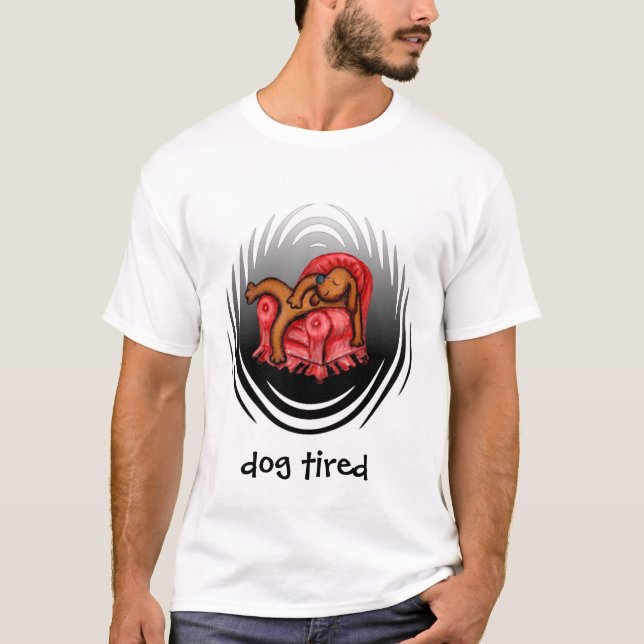 Camiseta perro cansado (Anverso)
