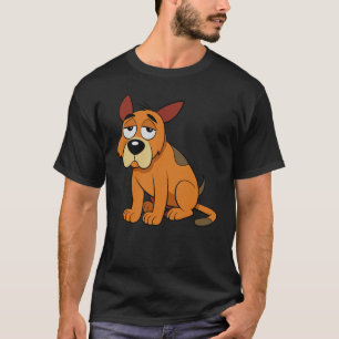 Camiseta Perro Cansado, Perro de Caricatura Adorable