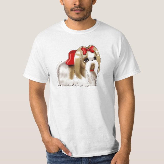 Camiseta PERRO caprichoso de SHIH TZU (Anverso)