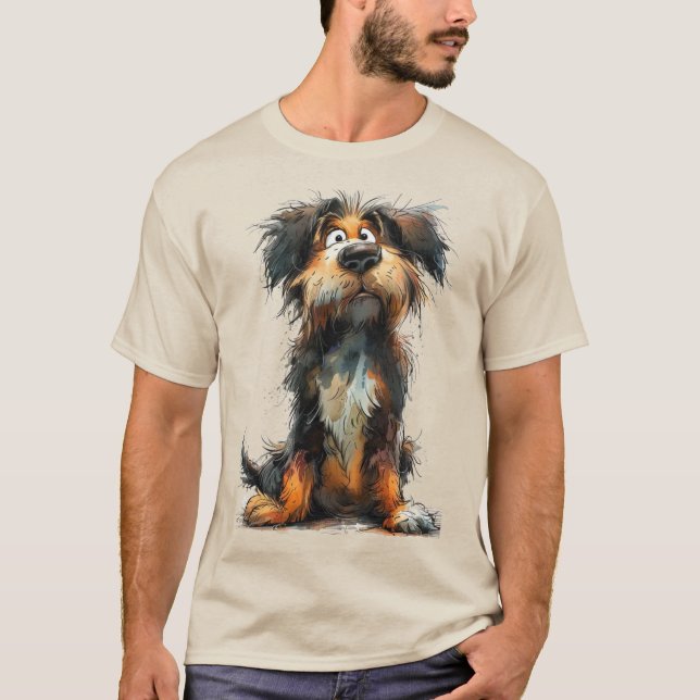 Camiseta Perro caprichoso lindo (Anverso)