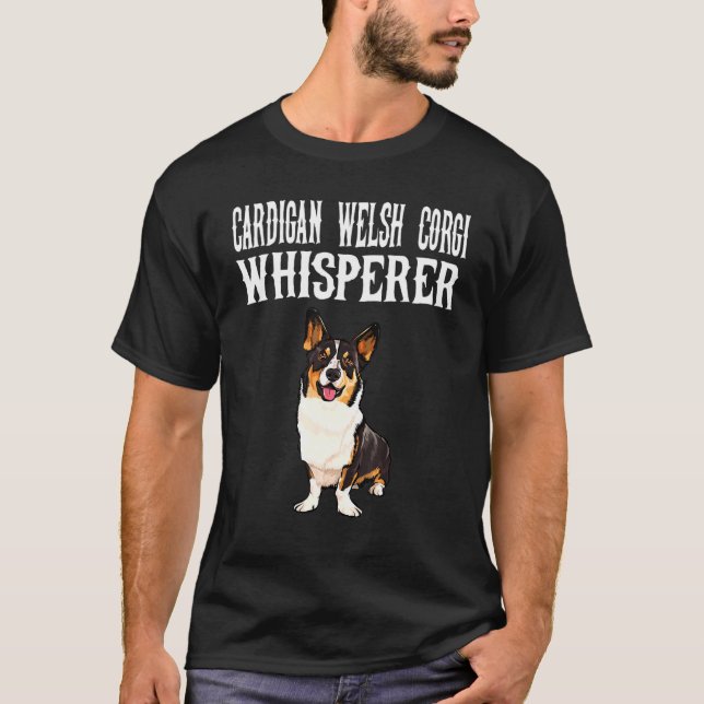 Camiseta Perro Cardigan Welsh Corgi Wisperer (Anverso)