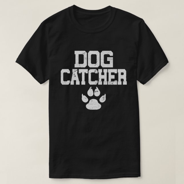 Camiseta Perro Catcher cómico disfraz disfraz de Halloween  (Diseño del anverso)