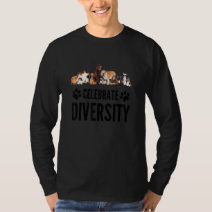 Camiseta Perro celebra la diversidad en el eslogan de perro