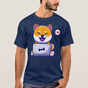 Camiseta Perro chiba chiba inu trabajando en Personalizado 