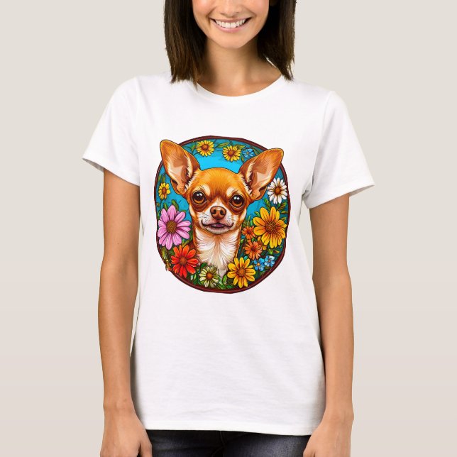 Camiseta perro Chihuahua (Anverso)