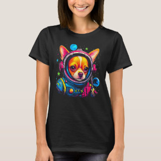 Camiseta Perro chihuahua astronauta