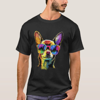 Camiseta Perro Chihuahua con Gafas de Sol Perros Me Encanta