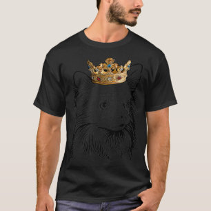 Camiseta Perro chihuahua de cabello largo con corona