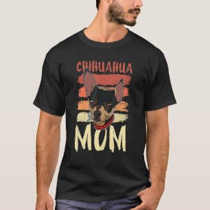 Camiseta Perro Chihuahua dice que mamá papá camina criadora