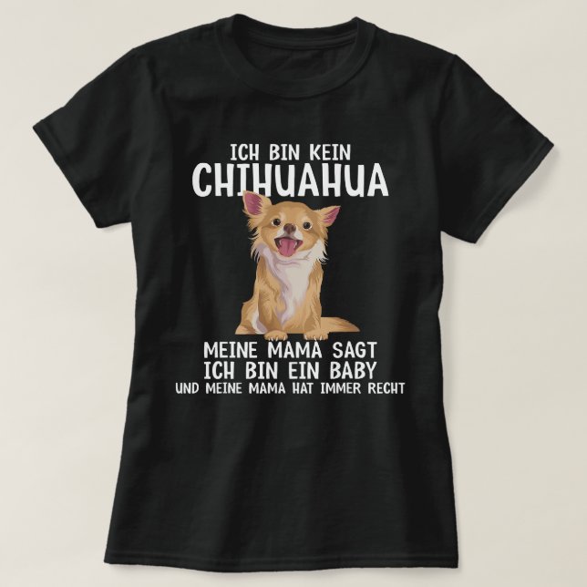 Camiseta Perro chihuahua divertido diciendo mujer perro 247 (Diseño del anverso)