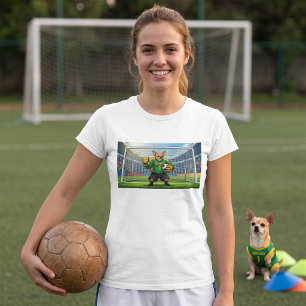Camiseta Perro Chihuahua Divertido Portero de Fútbol