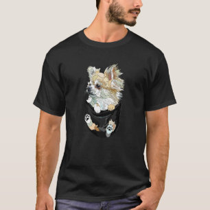 Camiseta Perro Chihuahua En Bolsillo Amante De Chiwawa Pelo