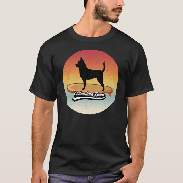 Camiseta Perro Chihuahua En Surfboard (Anverso)