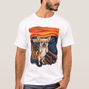 Camiseta Perro Chihuahua Gritando Grito Puente_1