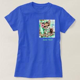 Camiseta Perro chihuahua hembra vacaciones playa relajación