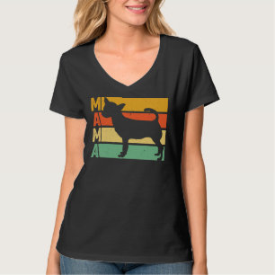 Camiseta Perro Chihuahua Mama Retro Chiwawa Dueño De Perros