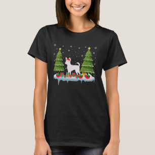 Camiseta Perro Chihuahua Navidad Árbol iluminando a hombres