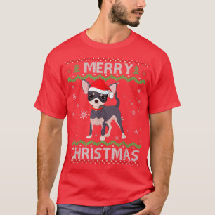 Camiseta Perro chihuahua Navidades feos sudan divertidas na