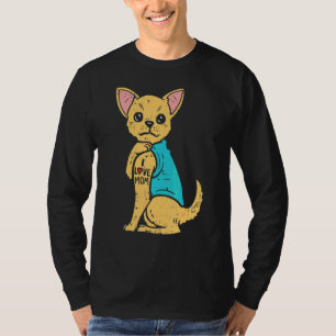 Camiseta Perro Chihuahua que amo a mamá Tattoo Cinco De May