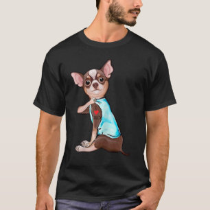 Camiseta Perro Chihuahua que amo a papá que fue papá