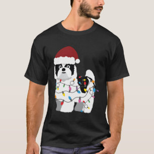 Camiseta Perro chiita zu para Navidades