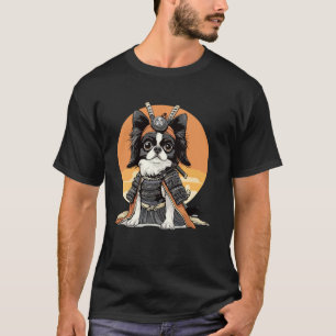 Camiseta Perro Chin Japonés Perros de estilo japonés Samurá