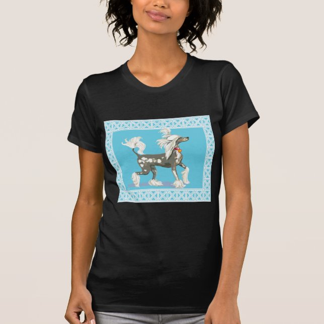 Camiseta Perro chino atrapado sin pelo (Anverso)