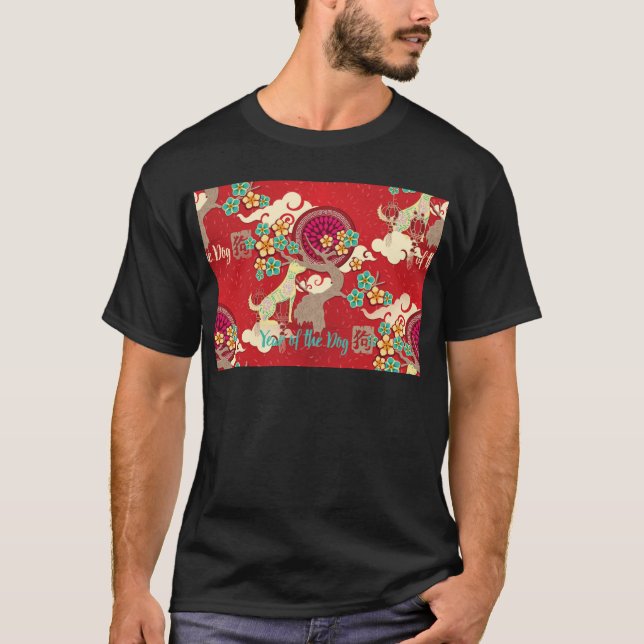 Camiseta perro chino de año nuevo (Anverso)