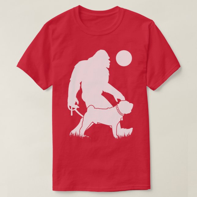 Camiseta Perro chino Shar Pei caminando (Diseño del anverso)