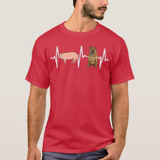 Camiseta Perro chino Shar-Pei Heartbeat Perro Lover