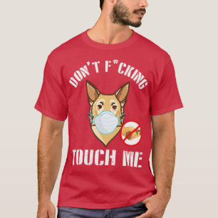 Camiseta Perro Chinook Con Máscara De Cara No Me Molesta 20