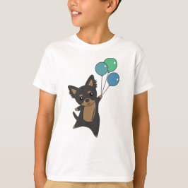 Camiseta Perro Chiwawa vuela Con Globos