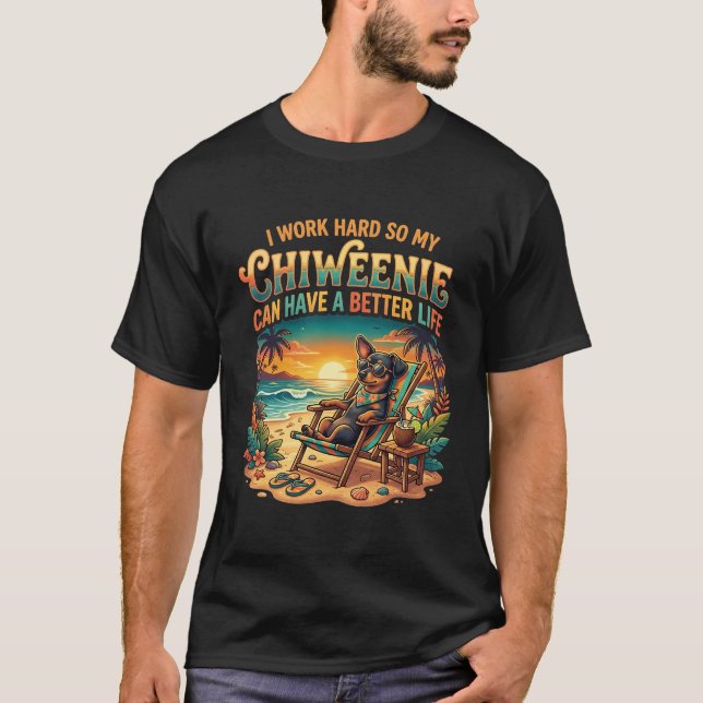 Camiseta Perro Chiweenie Divertido (Anverso)