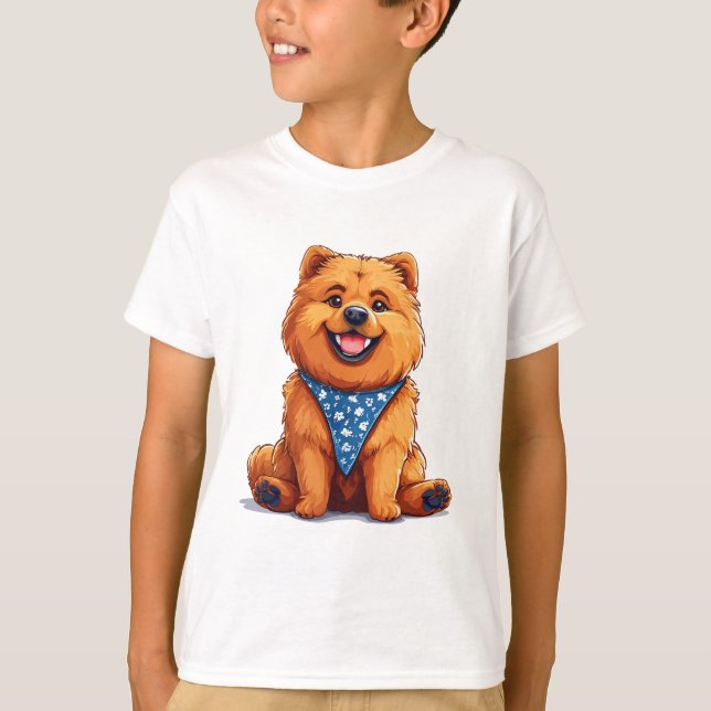 Camiseta Perro Chow Chow (Anverso)