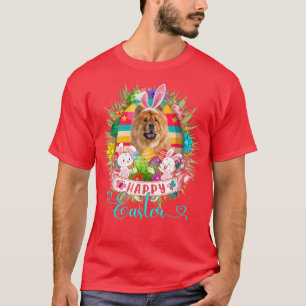 Camiseta Perro Chow Chow En Conjuntos De Cesta De Huevos De