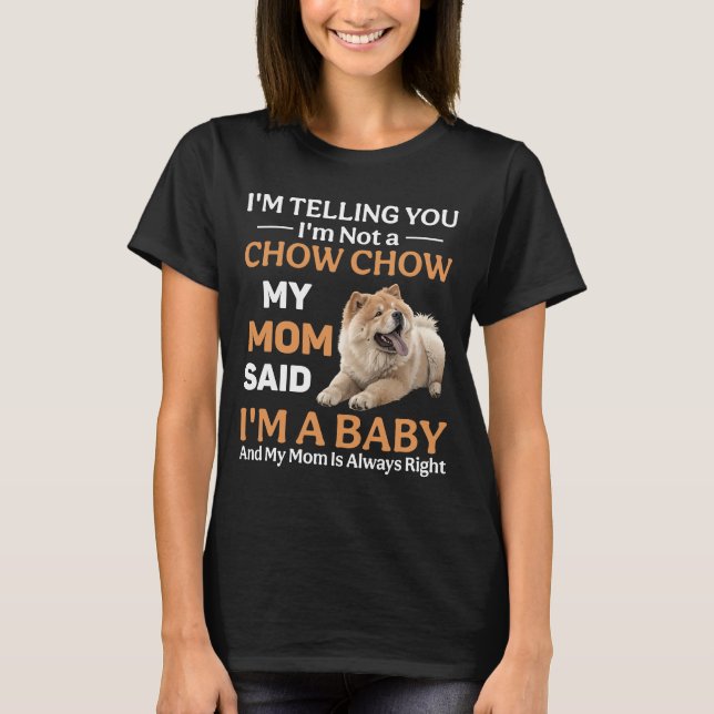 Camiseta Perro Chow Chow Funny (Anverso)
