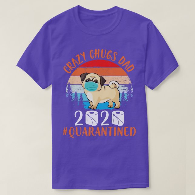 Camiseta Perro Chug con papel de tocador de máscara facial  (Diseño del anverso)