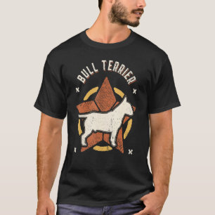 Camiseta Perro clásico Bull Terrier Vintage Retro