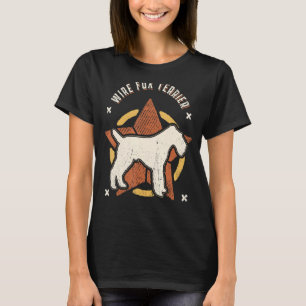 Camiseta Perro Clásico de Hilo Fox Terrier Vintage