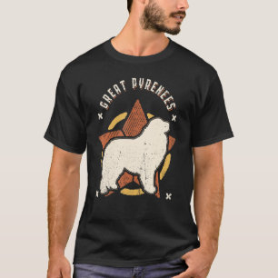Camiseta Perro clásico vintage retro de los grandes Pirineo