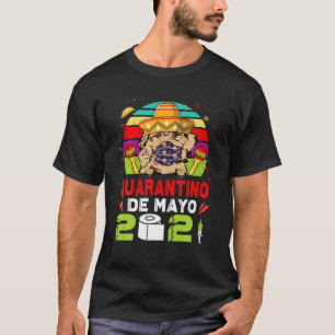 Camiseta Perro Cockapoo Cara Máscara Cuarantino Funny Cinco