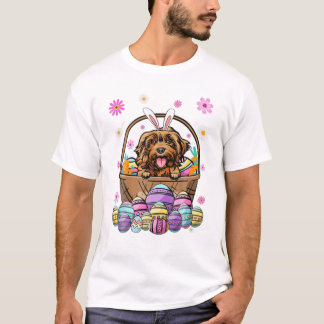 Camiseta Perro Cockapoo Feliz día de Pascua