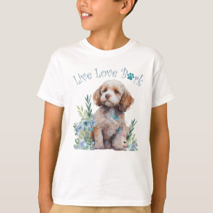Camiseta Perro Cockapoo Floral Adorable