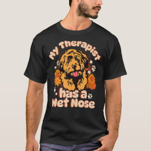 Camiseta Perro Cockapoo Mi terapeuta tiene nariz húmeda